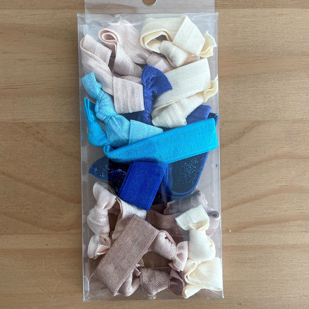 Flat Elastic Hair Ties Knotted